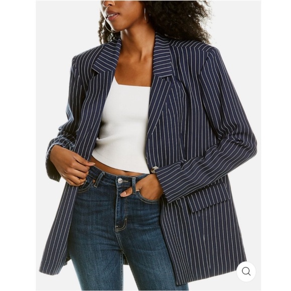 NEW with tags We Wore What Blue Pinstripe Blazer Never Worn!! - Picture 1 of 6